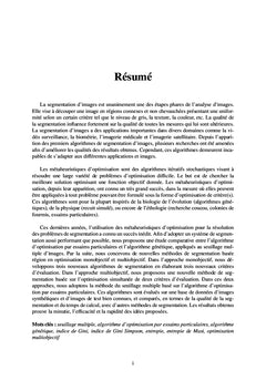 Ame lioration de la segmentation d'images par des me taheuristiques