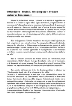 Etat des lieux et enjeux de l'Open Data