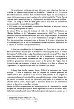 Etat des lieux et enjeux de l'Open Data