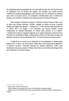 Etat des lieux et enjeux de l'Open Data
