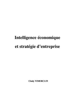 Intelligence economique et strategie d'entreprise
