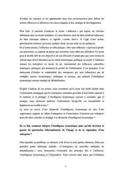Intelligence economique et strategie d'entreprise