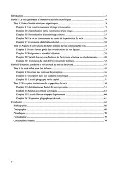 La liberte d'expression musicale comme moyen de contestation