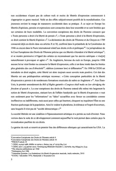 La liberte d'expression musicale comme moyen de contestation