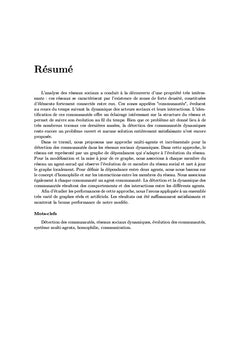 Détection des communautés dans les réseaux sociaux dynamiques