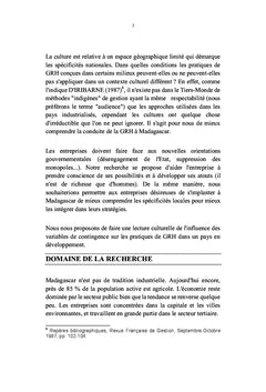 Les aspects contingents de la gestion des ressources humaines