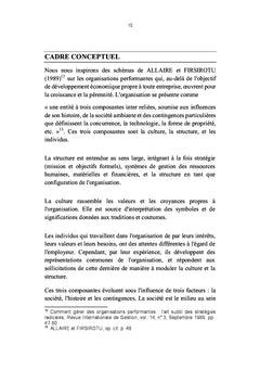 Les aspects contingents de la gestion des ressources humaines