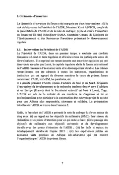 Développement durable : rôles et pratiques des ONG de développement