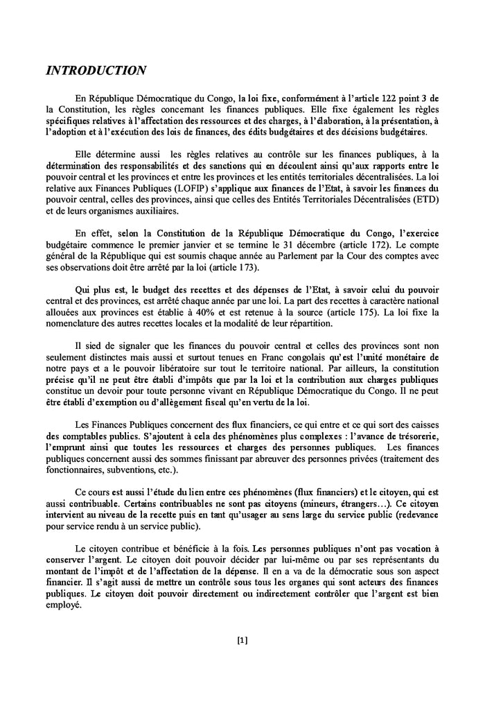 Finances publiques de la République démocratique du Congo