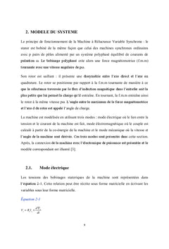 Commande d'une machine à reluctance variable synchrone