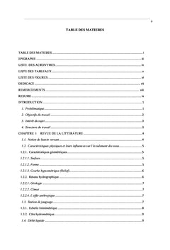 Contribution A l'etude de variation des debits du Bassin du Congo