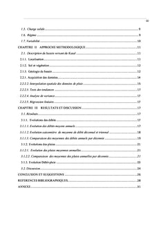 Contribution A l'etude de variation des debits du Bassin du Congo