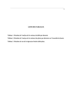 Contribution A l'etude de variation des debits du Bassin du Congo