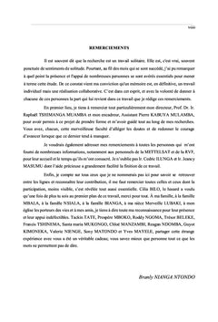 Contribution A l'etude de variation des debits du Bassin du Congo