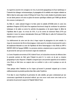 Perception du personnel soignant sur la maladie à virus Ebola