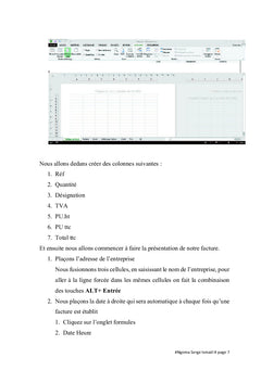 Gestion d'un facturier avec Ms excel