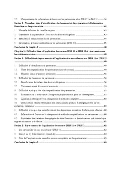 Partenariats: Nouvelles regles IFRS d'identification et de classement