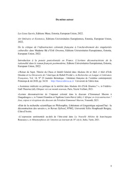 Art littéraire et Existence