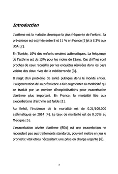 Prise en charge de l'exacerbation sévère d'asthme chez l'enfant