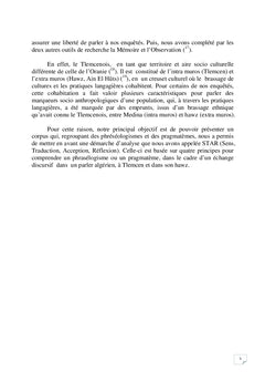 Patrimoine intangible socioculturel immatériel local algérien :