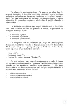 Patrimoine intangible socioculturel immatériel local algérien :