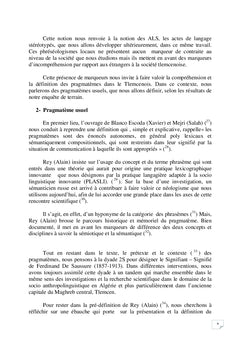 Patrimoine intangible socioculturel immatériel local algérien :