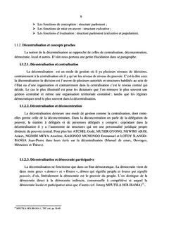 Décentralisation et développement en RDC