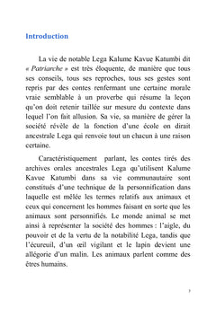 Le mystère des contes ancestraux Lega