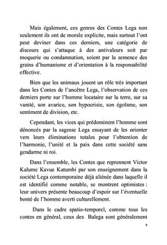 Le mystère des contes ancestraux Lega