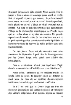 Le mystère des contes ancestraux Lega