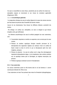 Eau : composition chimique et pratique d'analyse