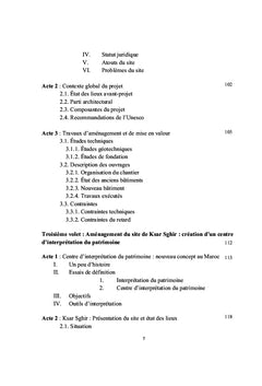 Gestion et protection du Patrimoine Culturel Marocain