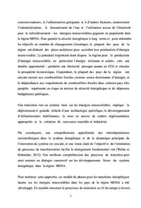 Les premiers pas de la transition vers les énergies renouvelables