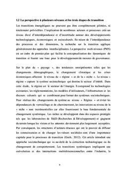 Les premiers pas de la transition vers les énergies renouvelables