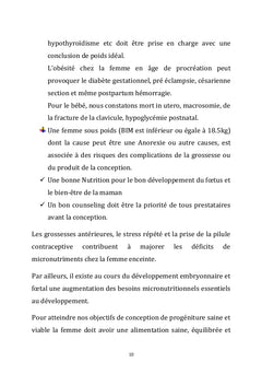 Les micronutriments et la grossesse