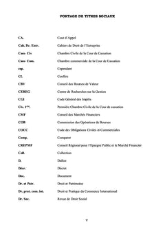Le Portage de Titres sociaux