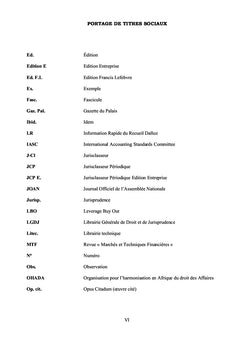 Le Portage de Titres sociaux