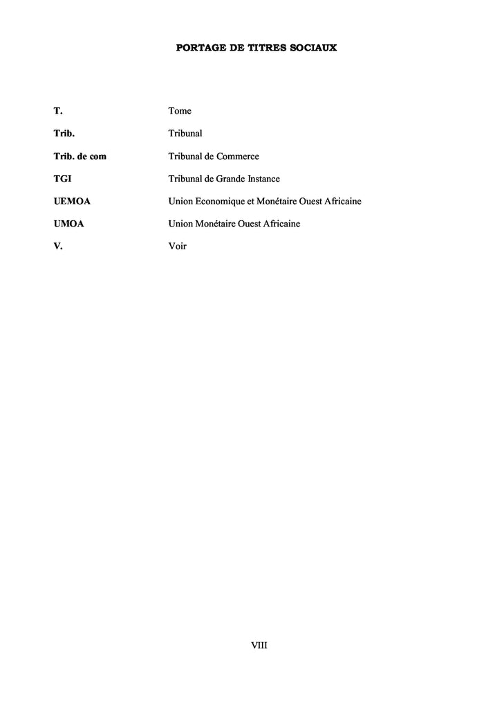 Le Portage de Titres sociaux