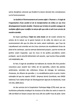LA SOCIÉTÉ ET L'ENVIRONNEMENT DANS LES MILIEUX RURAUX
