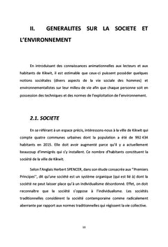 LA SOCIÉTÉ ET L'ENVIRONNEMENT DANS LES MILIEUX RURAUX
