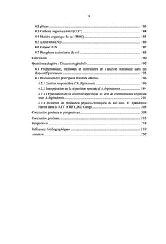 Etude de conditions écologiques d'Afzelia bipindensis Harms (Fabaceae)