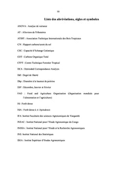 Etude de conditions écologiques d'Afzelia bipindensis Harms (Fabaceae)