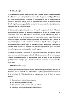 Guide du mémoire : Méthodologie de la recherche