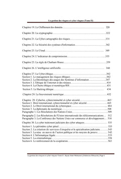 La Gestion des risques et des cyber risques Tome II