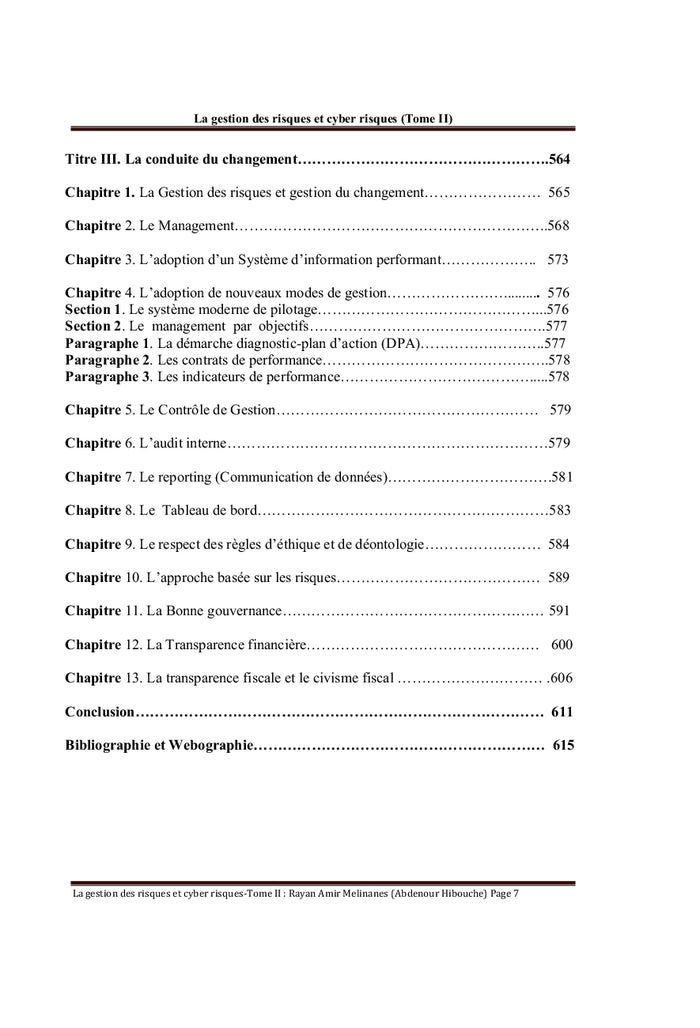 La Gestion des risques et des cyber risques Tome II