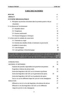 Contrôle de la pourriture des pommes en conservation