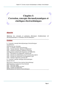 Corrosion et moyens de protection