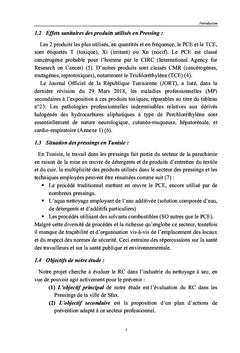 Les solvants chlorés dans les pressings de Sfax (Tunisie)