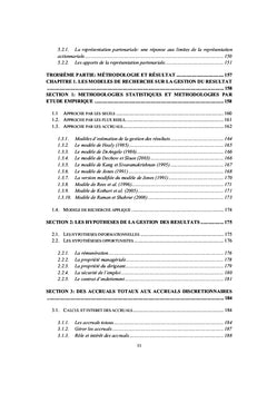Contribution à la connaissance de la gestion du résultat
