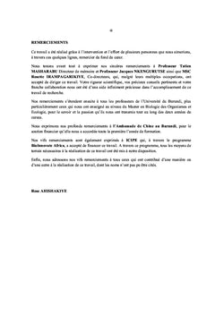 Etude Ethnobotaniques des Plantes Pesticides des Insectes Nuisibles